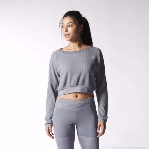 adidas running crop top